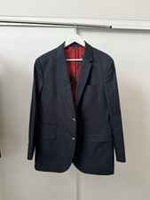 Valentino Navy Gold Button Blazer - 46IT