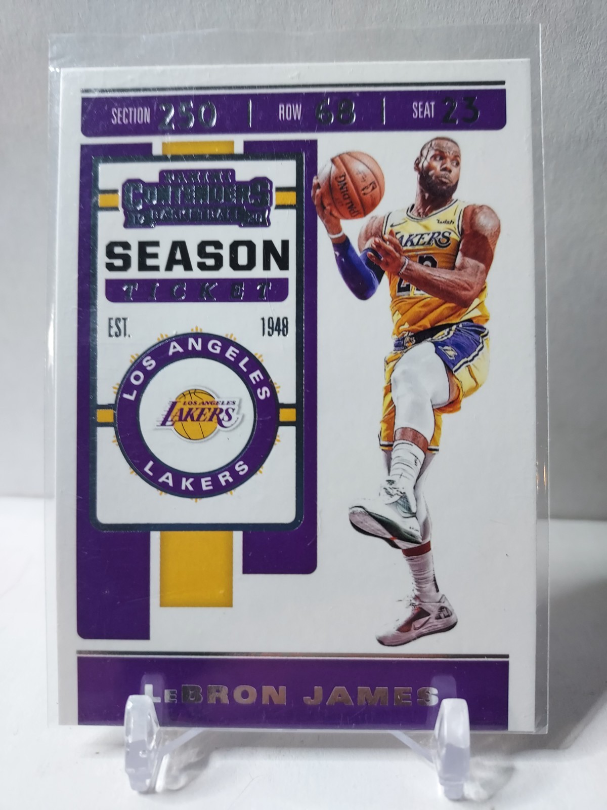 2019-20 Panini Contenders - Season Ticket LeBron James #70