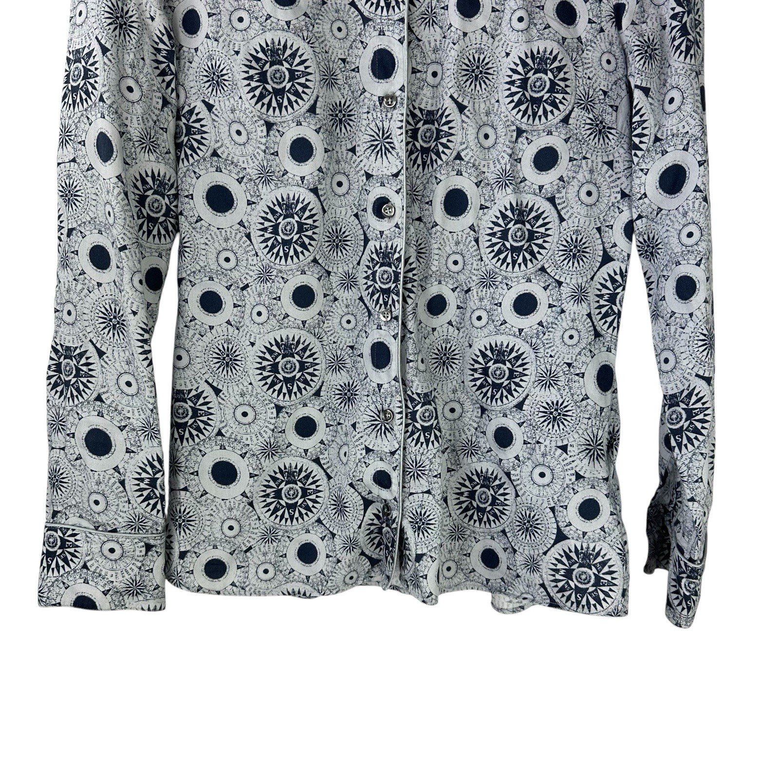 Barbour Slim For Compass Pattern Button Down Shir… - image 2