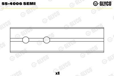 GLYCO Lagerbuchse Pleuel 55-4006 SEMI für MERCEDES KLASSE Model S204 W204 CL203