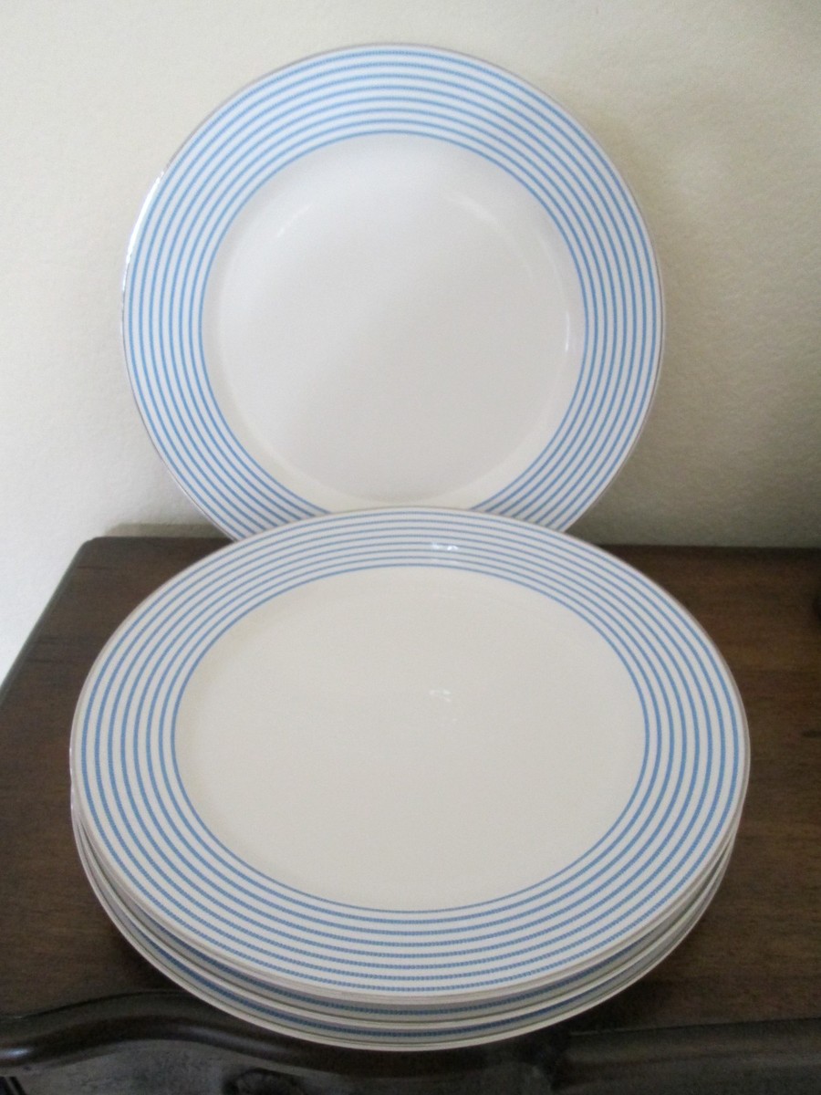 kate spade LENOX食器セット 4枚 Set of 4 Kate Spade Lenox Laurel Street Blue & White DINNER PLATE