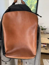 Defy Bags Bucktown Backpack Horween Whiskey Leather and Ballistic Nylon