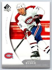 #54 Michael Ryder, Montreal Canadiens 2005-06 SP Authentic Base