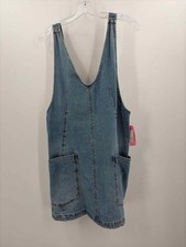 Pre-Owned Free People Blue Size XS Denim Short Sleeveless Dress