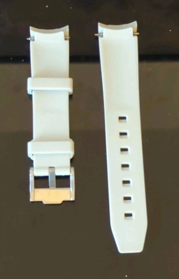 GREIGE (GRIS) - CORREA DE RELOJ DE GOMA para Omega X Swatch Speedmaster MoonSwatch Foto 3 de 3