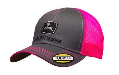AUCUN, Graue Kappe mit rosa Netzrücken, JOHN DEERE Kinder, , MC63080418CH
