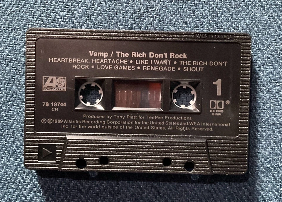 Vamp- The Rich Don’t Rock Cassette Tape - Image 2 of 3