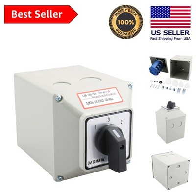 1-0-2 Manual Rotary Changeover Switch 63A 660V - Reliable Industrial Solution