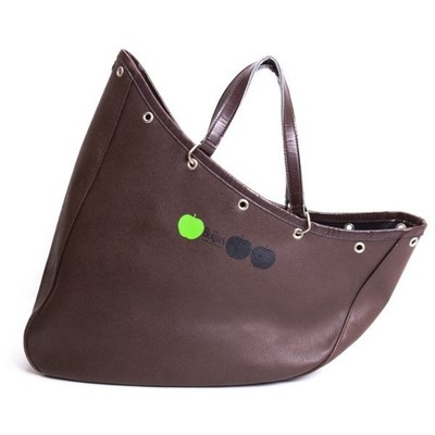 The Beatles COMME des GARCONS Apple Print Big Boat Bag Brown Green [Ladies]