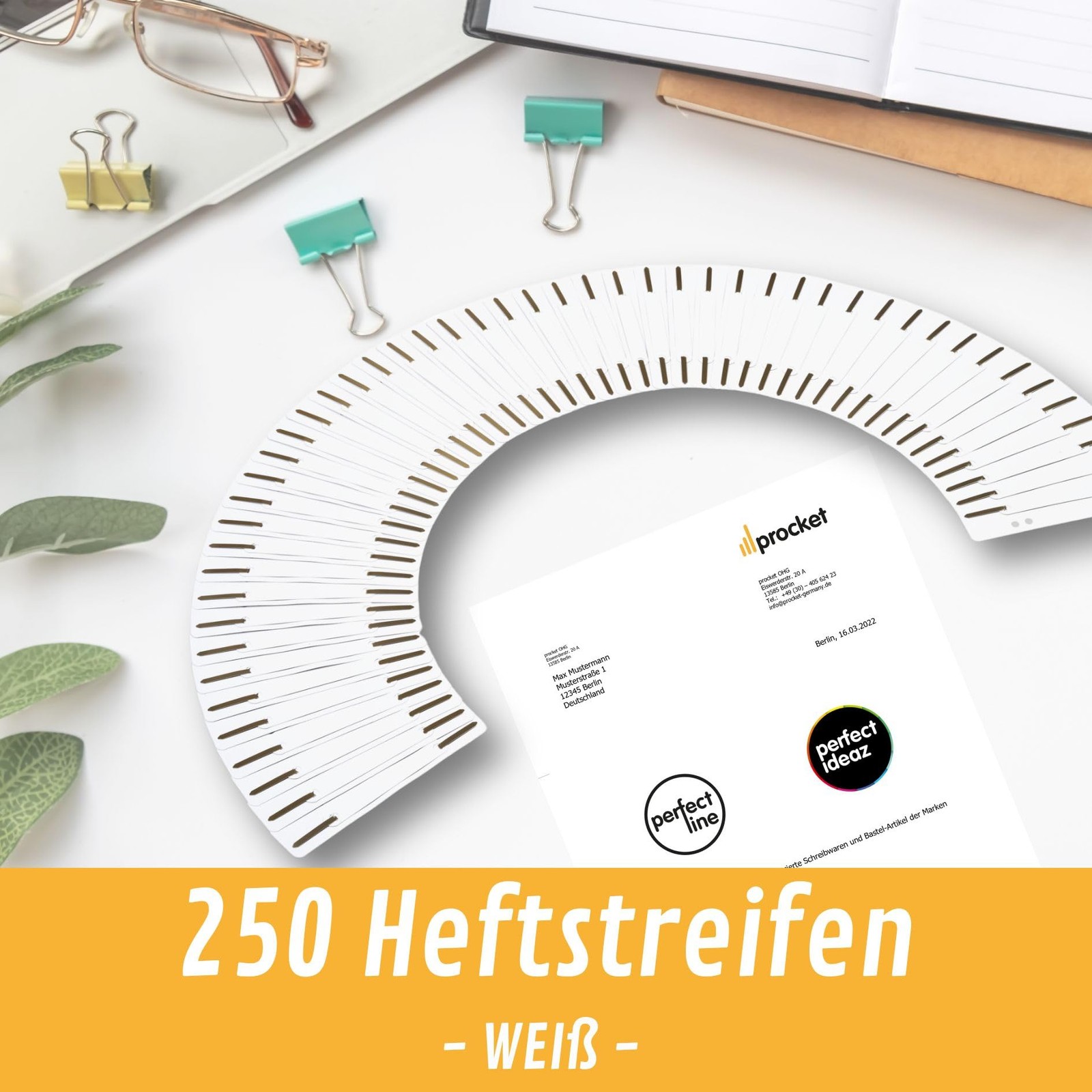 Bandes de reliure en carton blanc 250 g/m² recyclé haute rigidité - 3
