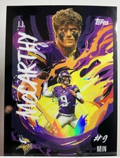 2025 Topps Chrome Football J.J. McCarthy Ultra Violet #UV-14 Case Hit Vikings 🔥