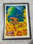 Charizard Lizardon Moon Art Pokemon Meiji Ice Lottery Prize Poster Japan 1997