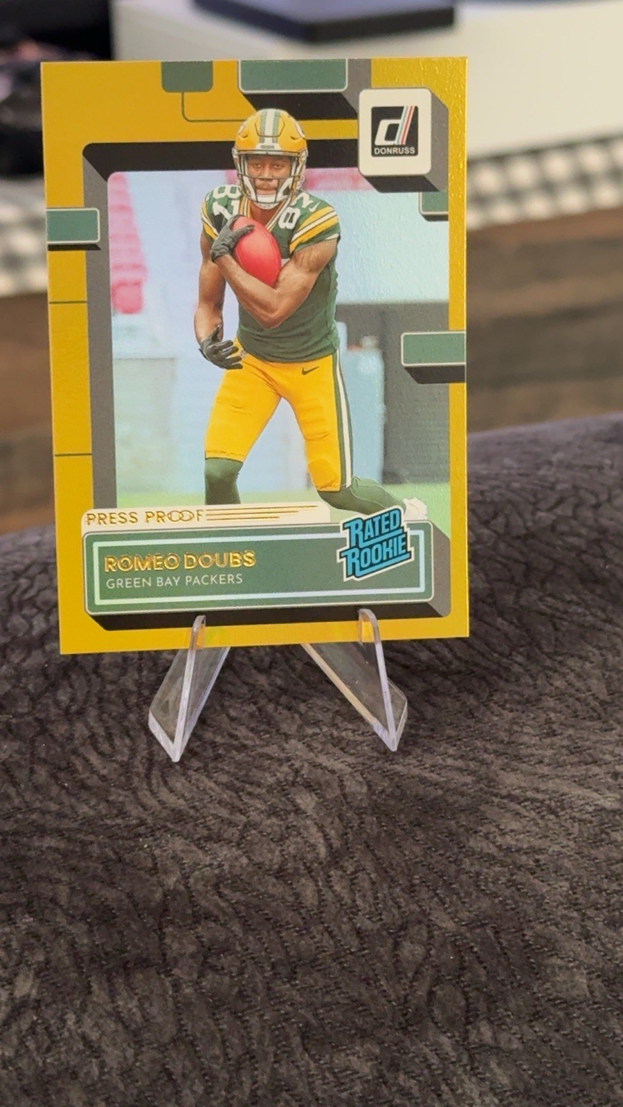 2022 Panini Donruss - Rated Rookie Romeo Doubs #335 Press Proof Premium (RC)