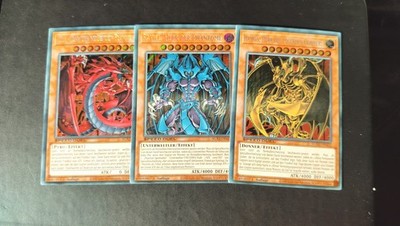 Yu-Gi-Oh! Hamon Raviel Uria Sbc1 Secret Rare 1.Auflage Deutsch Götterkarte