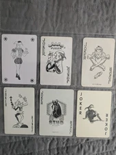 #116 - 6 Different  JOKERS   Single Swap Playing Cards -   Free Ship