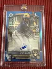 2025 Bowman - Chrome Prospect Autographs Jesus Made #CPA-JM Blue Refractor /150