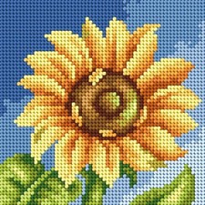 Orchidea Needlepoint canvas for halfstitch without yarn Sunflower