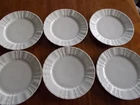 6 x KPM Berlin Rocaille White Dinner Plates dm 26cm 1st Choice Mint Condition