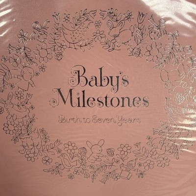 VTG C.R. Gibson Baby Girl Milestones Birth-7 Years Baby Book 1968 NEW