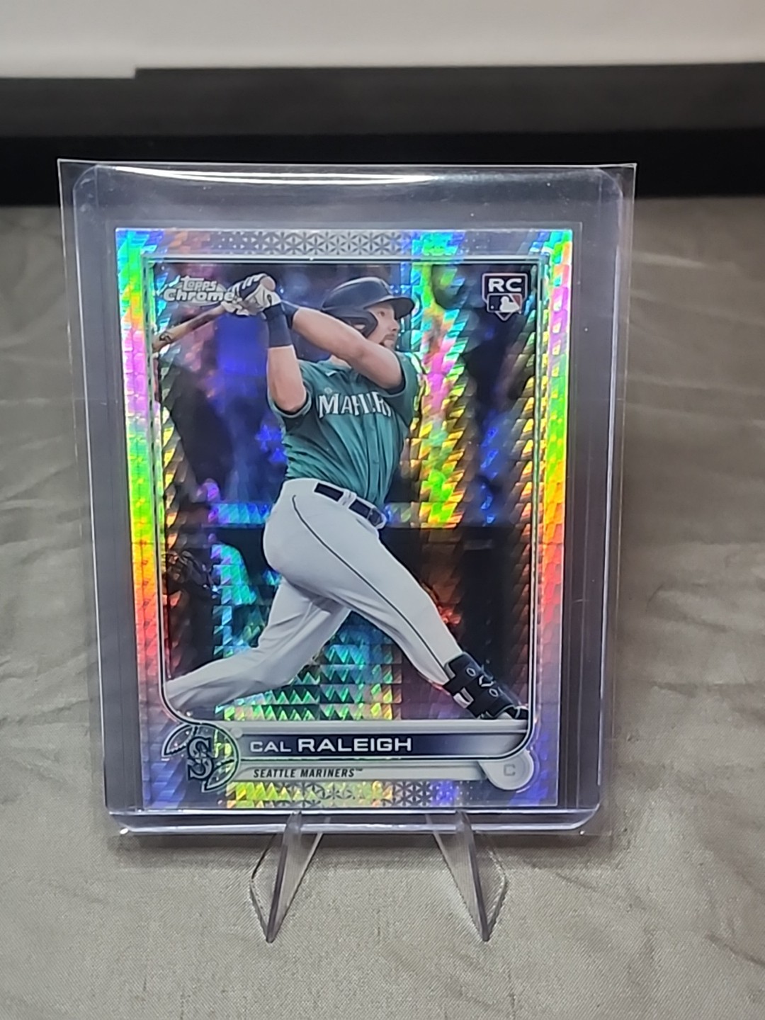 2022 Topps Chrome - Cal Raleigh #149 Prism Refractor (RC)