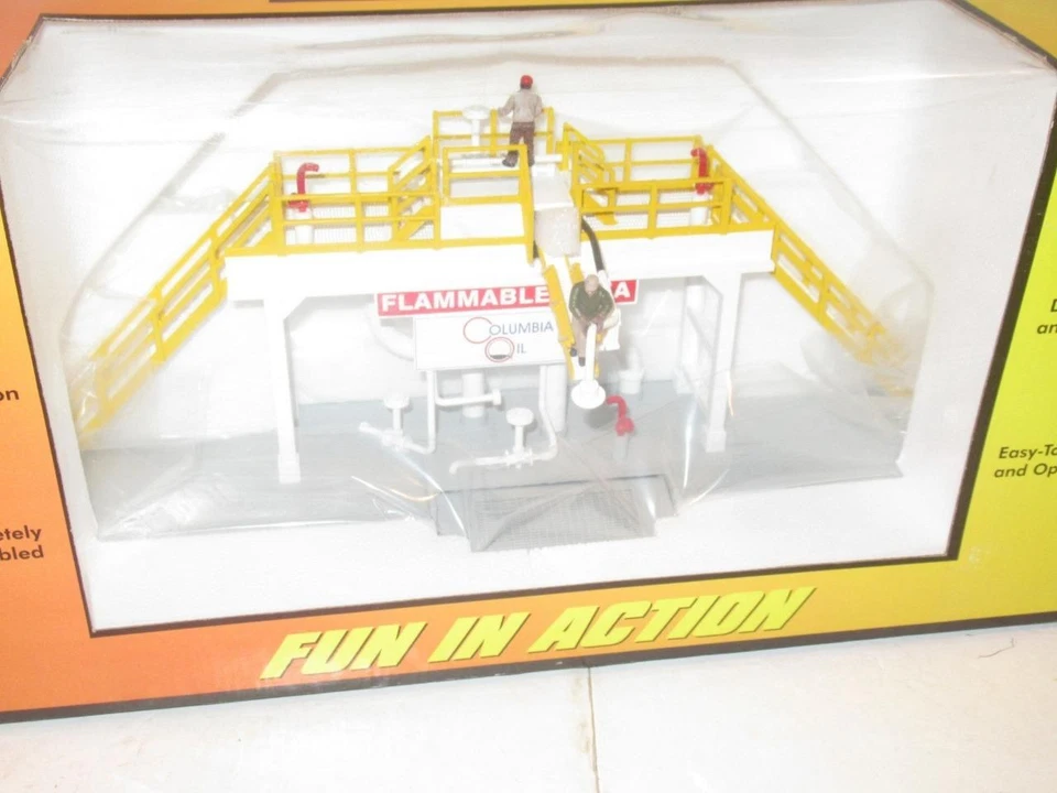 MTH TRAINS 30-9117 ACCESORIO TANQUE DE ALMACENAMIENTO DE ACEITE COLUMBIA OPERATIVO - 0/027 NUEVO - H1 Foto 2 de 4