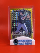 2025 Bowman Draft Slade Caldwell #BDC-152 Yellow Geometric /75 