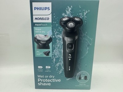 Philips Norelco Aquatouch Rechargeable Wet & Dry Shaver Trimmer 360 Head New