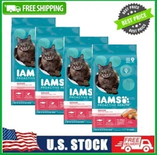 4 Bag Iams Proactive Health Salmon Dry Cat Food, 3.5 Lb Bag