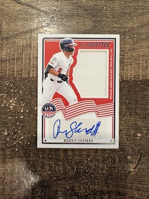 2025 Stars and Stripes USA Signatures Silhouettes /199 Rookie Shepard Auto