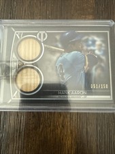 2020 Topps Tribute Dual Bat Relic Hank Aaron #SDR-HA /150