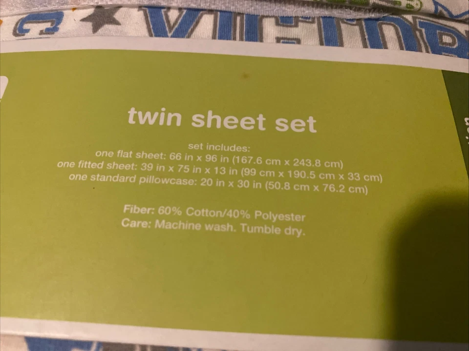 New In Package 3 piece Circo Score! Collection Sports Twin Sheet Set - Image 4 of 4