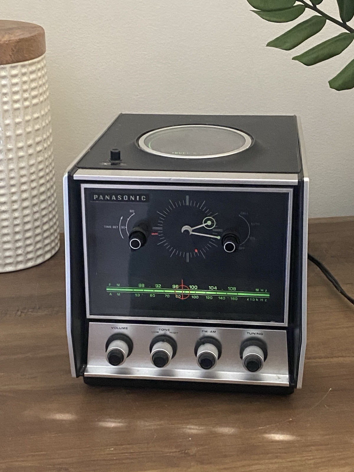 Vintage 1970s Panasonic RC 6900 Talking Alarm Clock Radio - Tested/Working