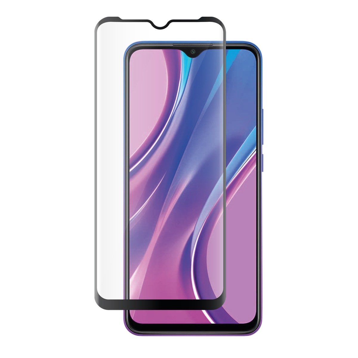 Verre trempé Redmi 9C haut de gamme, protection écran 2.5D anti-rayures durable