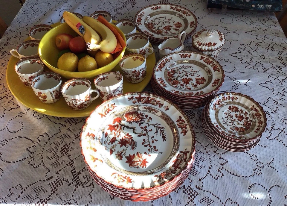 ВИНТАЖНАЯ индийская обеденная тарелка Copeland Spode Old Mark 10 дюймов круглая как новая - Изображение 2 из 4