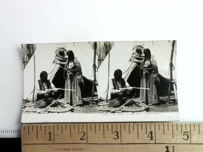 Plains Indians Stereoview Card Pocket Size 1933 United States