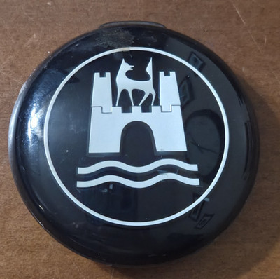 VINTAGE VW BUG BUS GIA WOLFSBURG HORN BUTTON EMBLEM GERMANY 1960'S