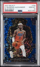 2022 PANINI SELECT BLUE DISCO #156 SHAI GILGEOUS-ALEXANDER 1/25 PSA 10