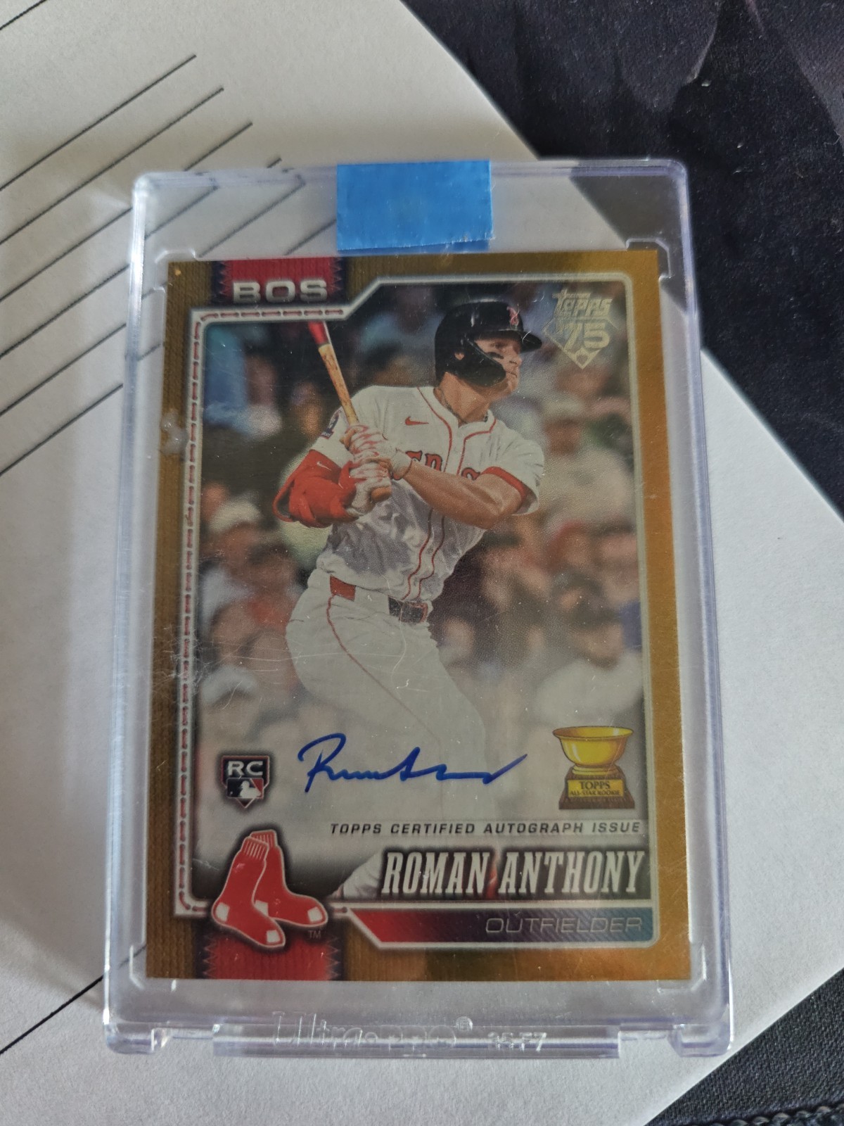 2026 Topps Series 1 Flagship Real One Auto - Roman Anthony Gold Foil/50 (RC, AU)