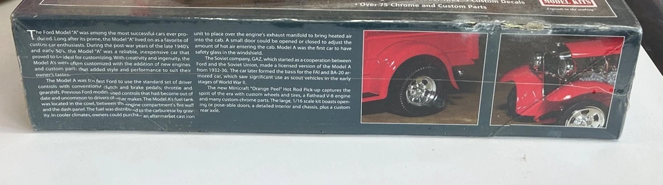 MINICRAFT 1:16 FORD Orange Peel Model A Hot-Rod Pickup Model Kit (#11234) - Image 3 of 4