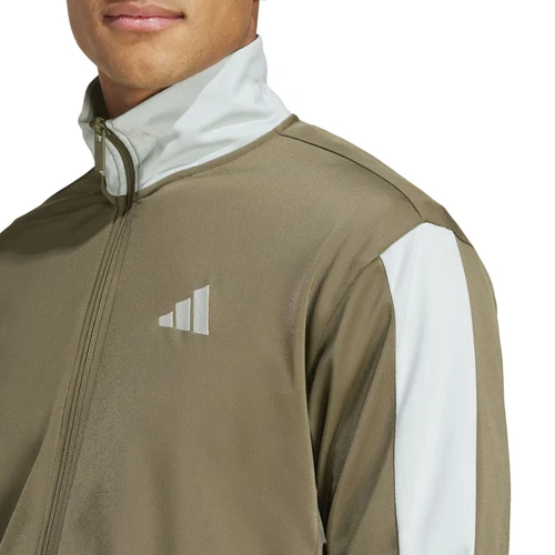 Adidas Tuta da Uomo Sportswear Basic Tricot Colorblock Verde Taglia L Cod JI8897 - Imagen 3 de 6