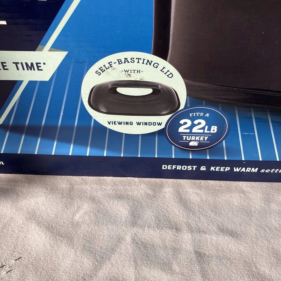 OSTER ROASTER OVEN 18 Quart With Self Basting Lid BLK 22LB Turkey - Image 2 of 4