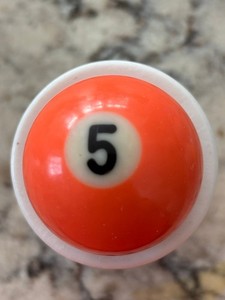 #5 Orange Solid  1.5" Mini Replacement Billiard Pool Ball