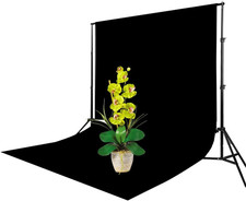 Black Velvet Photography Backdrop,Light Absorbing Non Reflective Solid Professio