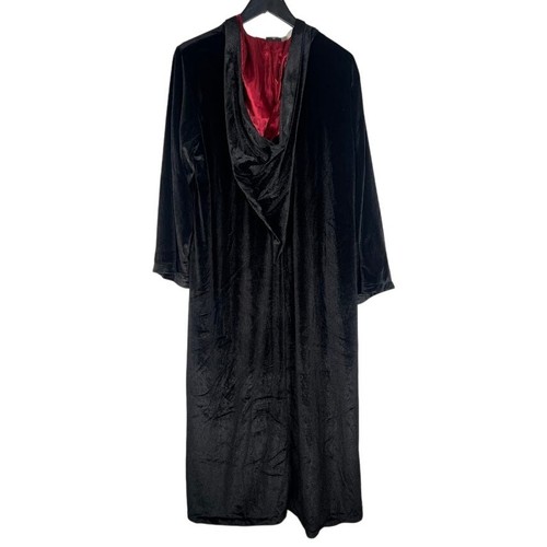 Harry Potter Gryffindor Samt Kapuzen Robe OS Prestige schwarz Satin gefüttert Kostüm - Bild 2 von 8