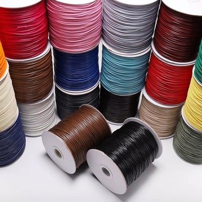 0,5mm-2mm Gewachste Baumwolle Kordel 10m Schmuck Basteln Herstellung Armband Halskette Schnur