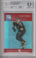 97-98 JAROMIR JAGR 73/100 DONRUSS ELITE MASTER CRAFTSMEN RED 25 PENGUINS BGS 8.5