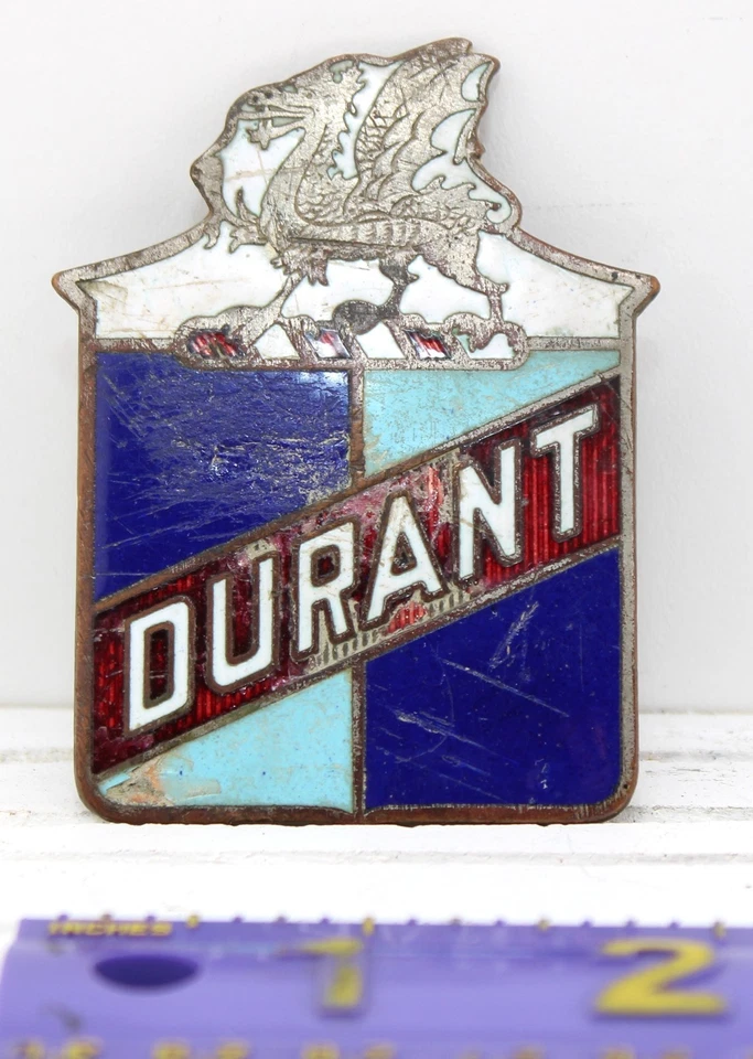 Emblema de radiador de coche de motor Durant OEM vintage-Original de 1920 Foto 2 de 4