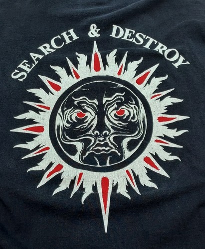 Rare Vintage 1980s Henry Rollins Band T-Shirt XL Part Search Destroy Black Flag - Picture 4 of 4