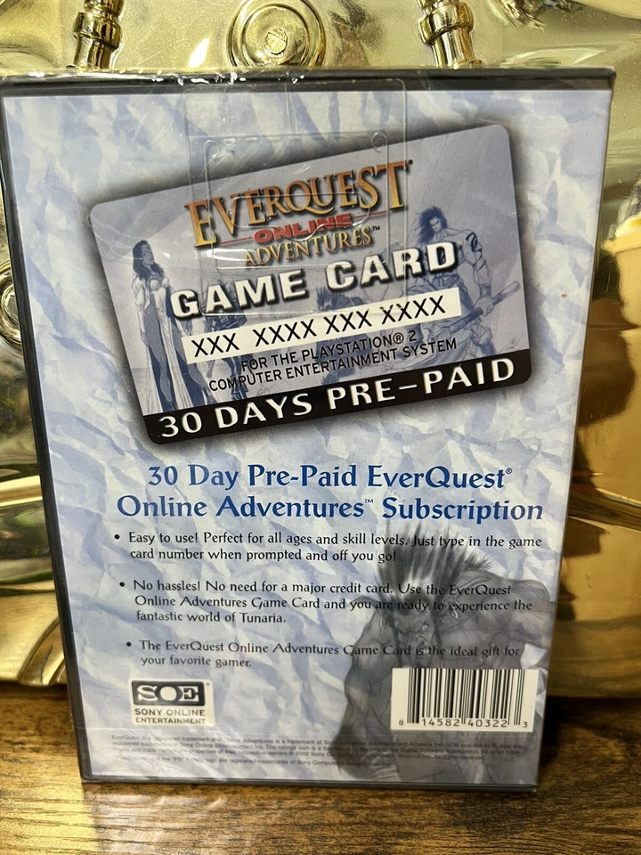 2002 PlayStation PS2 EverQuest Online Adventures Game Card BRAND NEW SEALED - Image 3 of 4