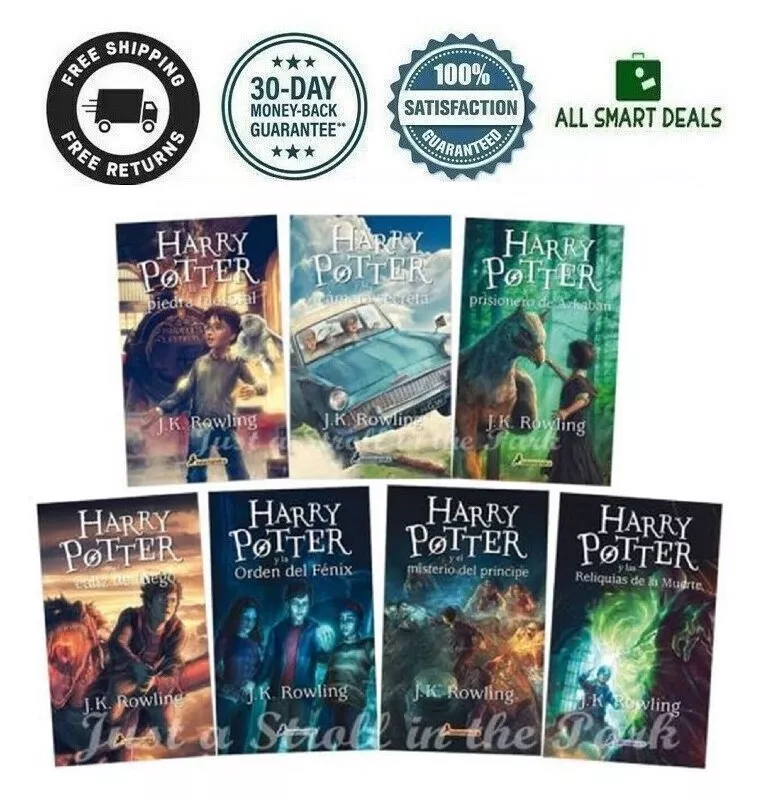 Libros De Harry Potter En Español Spanish Coleccion Completa 1-7 Nuevos  Regalo